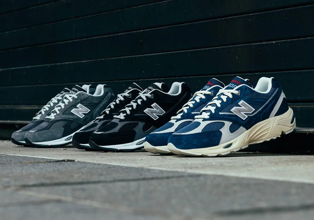 New Balance 880R in Grey, Black and Navy colorways released through DTLR