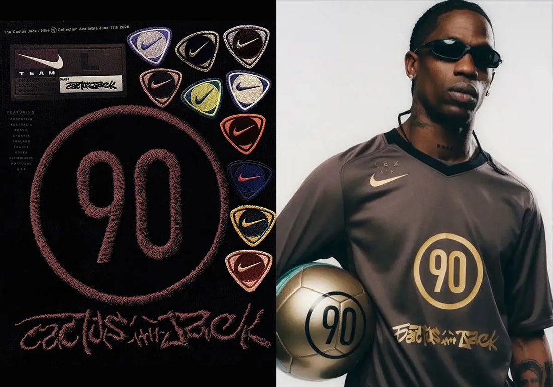 Travis Scott x Nike Total 90 Collection featuring football-inspired apparel