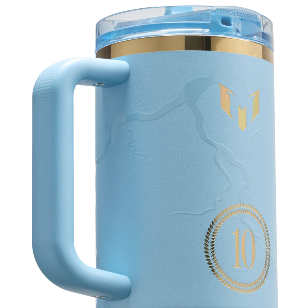 Stanley - The Messi x Stanley Quencher ProTour Flip Straw Tumbler | 40 OZ - Messi Striker Blue