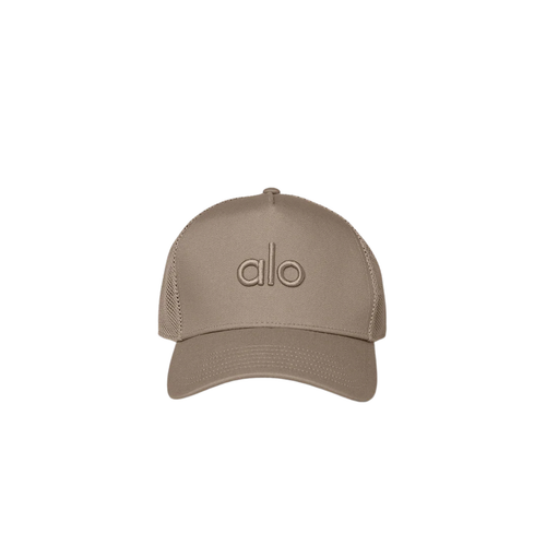 Alo Yoga District Trucker Hat Gravel