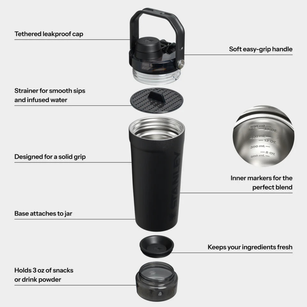 Stanley The Activate Shaker 20 OZ Black 2.0