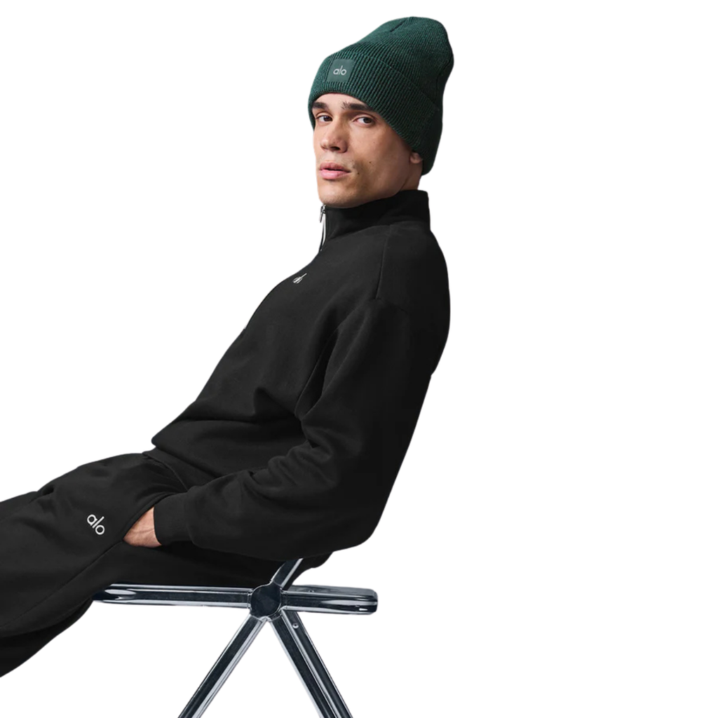 Alo Yoga Accolade 1/4 Zip Pullover Black