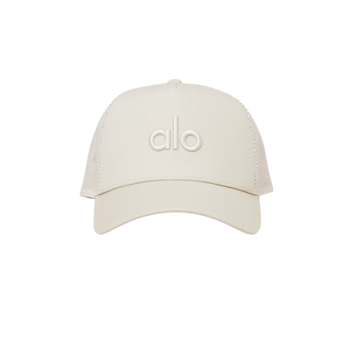 Alo Yoga District Trucker Hat Bone