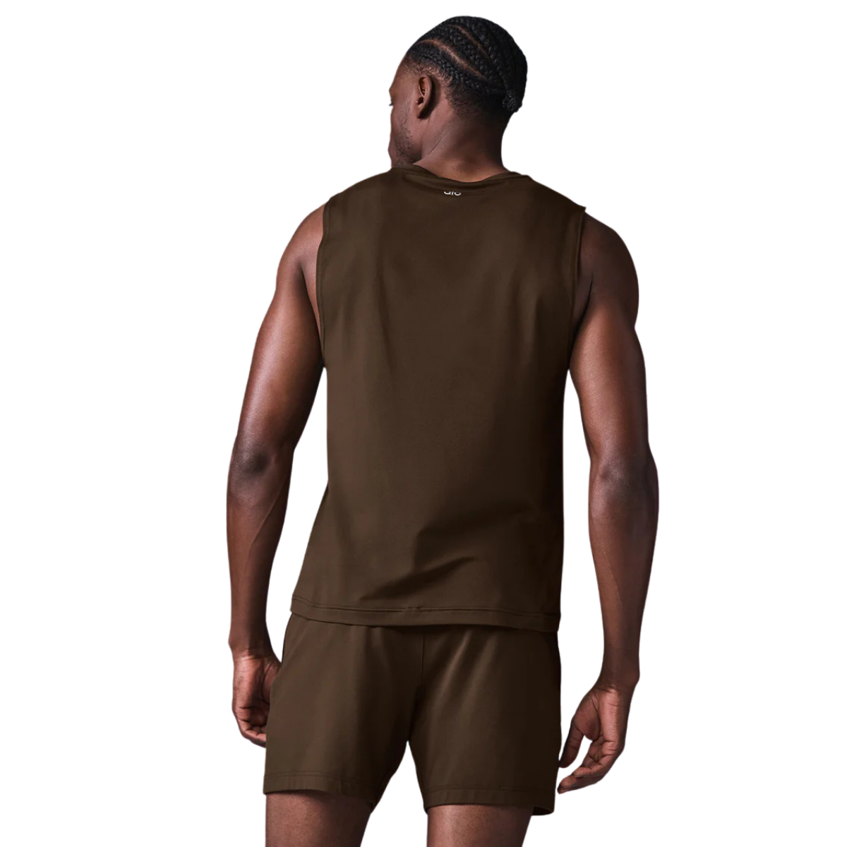 Alo Yoga Conquer Muscle Tank Espresso