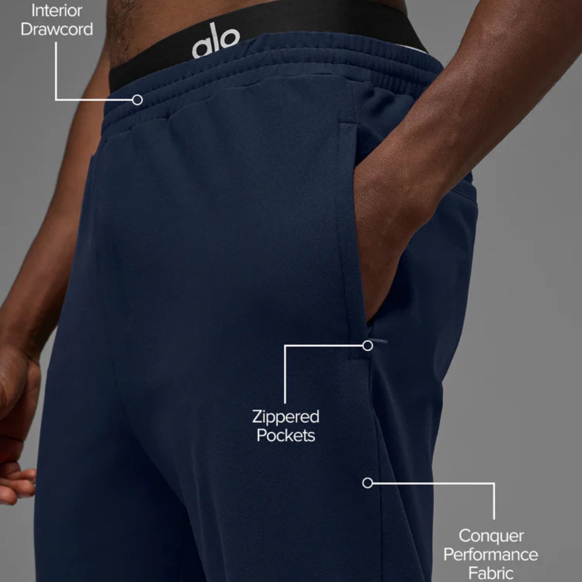 Alo Yoga Conquer Max Performance Jogger Navy
