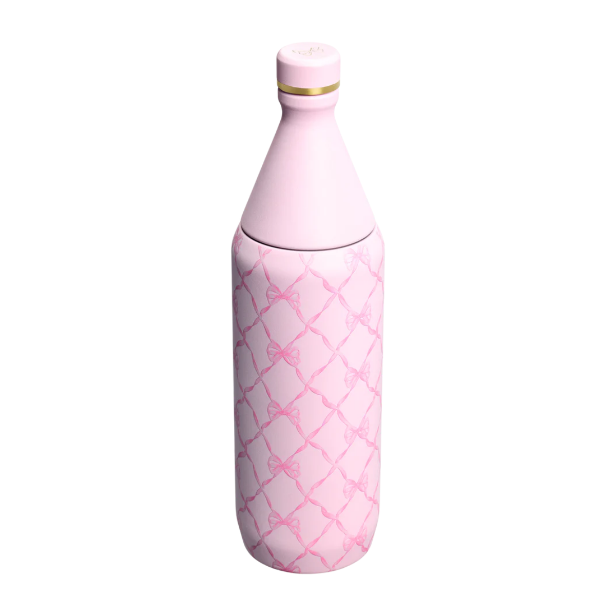 Stanley 1913 x LoveShackFancy Holiday All Day Slim Bottle | 34 OZ Baby Bow Pink Peppermint