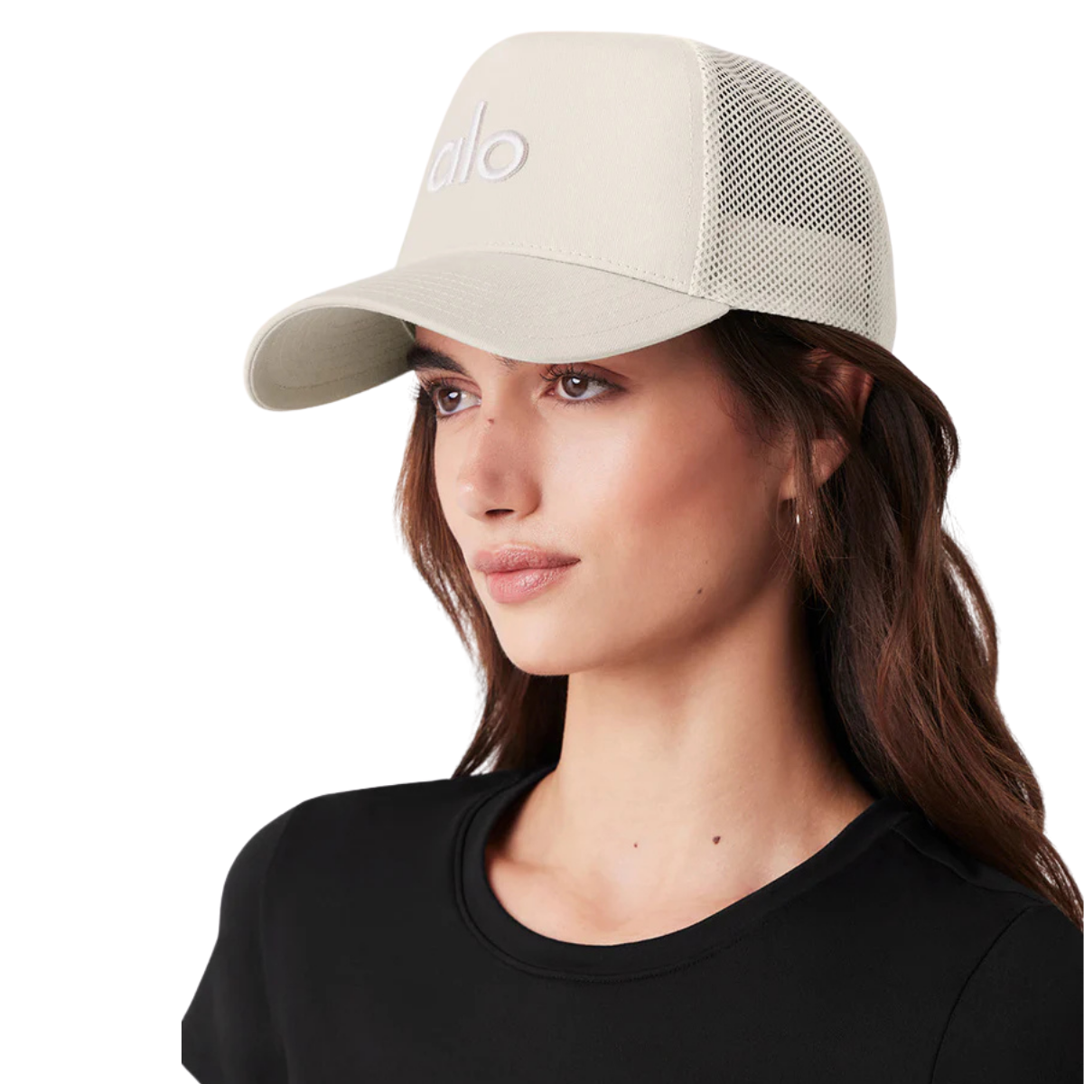 Alo Yoga District Trucker Hat Bone