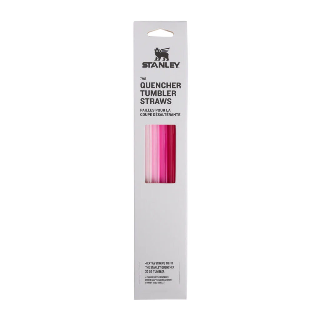 Stanley Adventure Quencher Travel Tumbler Straws | 30 OZ | 4-Pack Pink