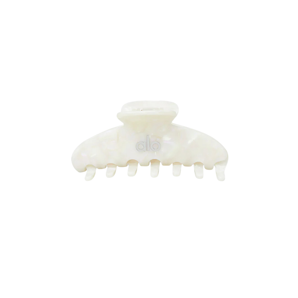 Alo Yoga Women's 90's Claw Clip White Pearl