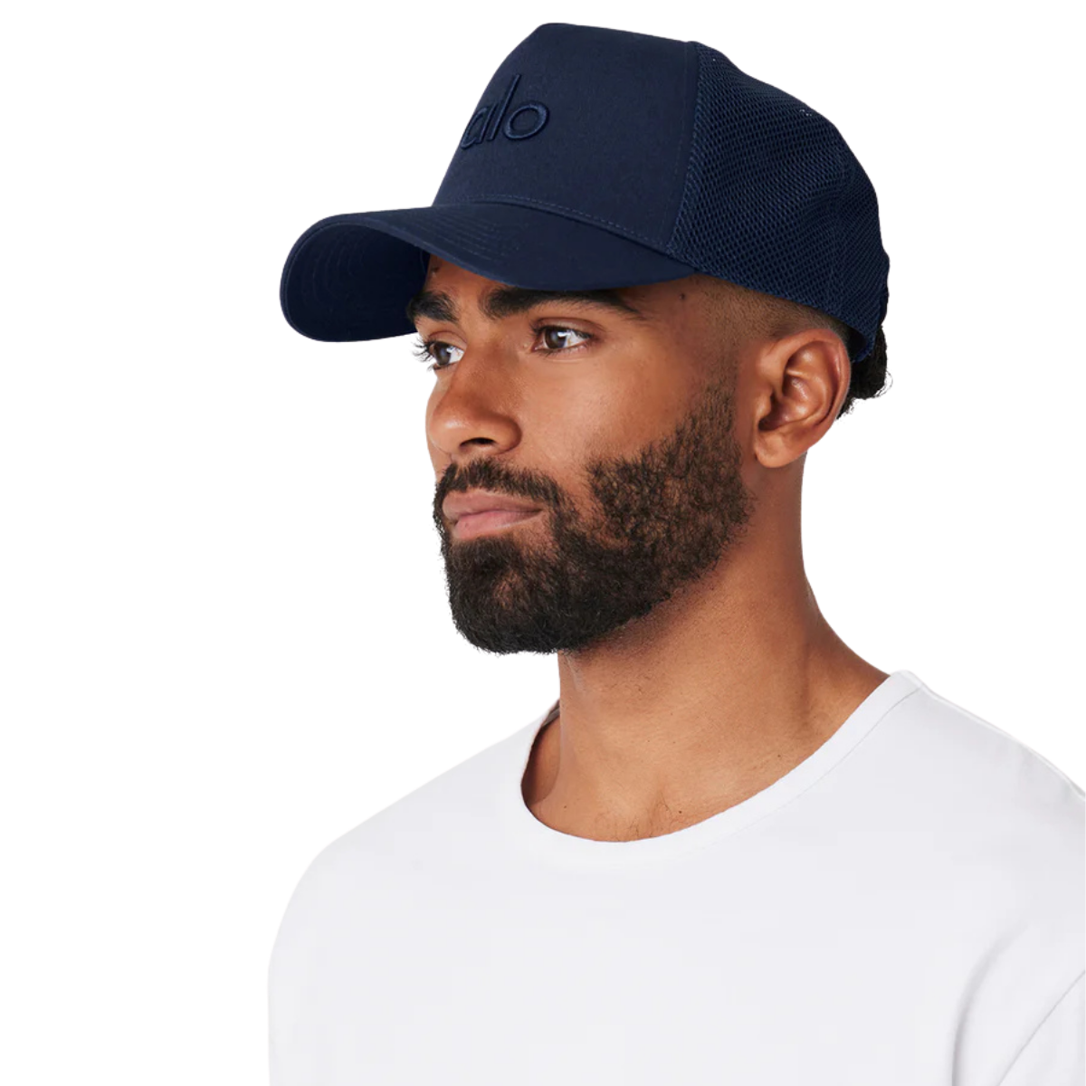 Alo Yoga District Trucker Hat Navy