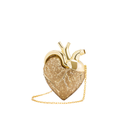 Jw Pei Maren Artificial Crystal Heart Shaped Bag Gold