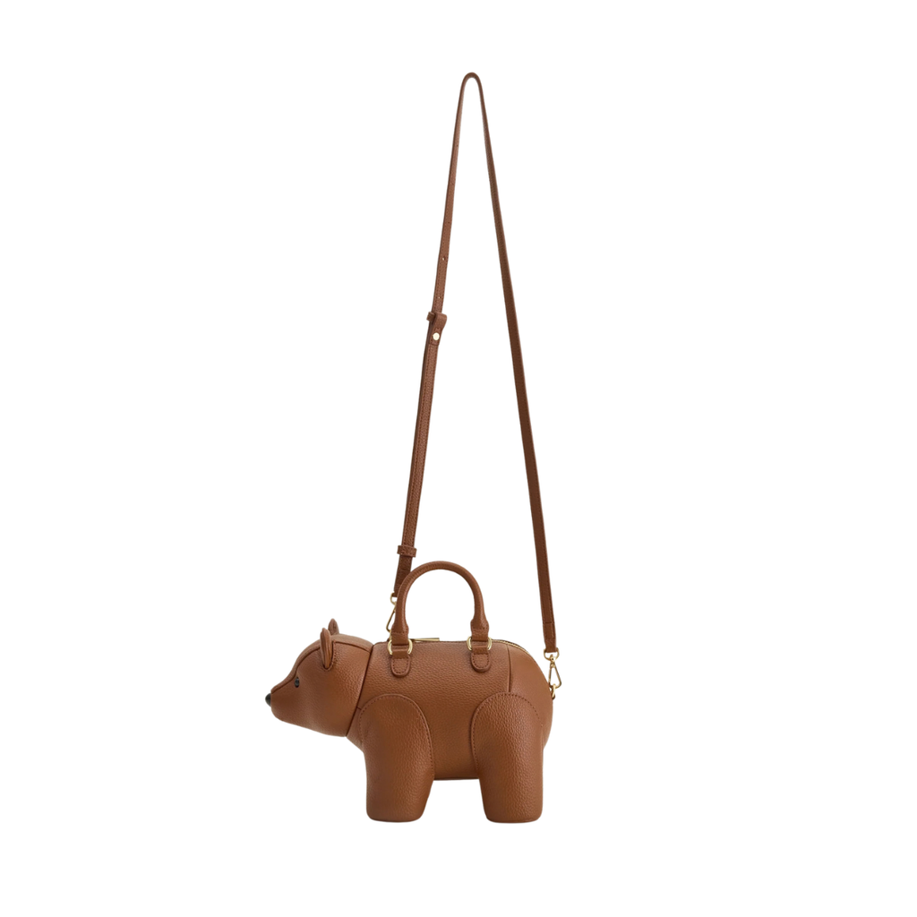Jw Pei Bernie Bear Top Handle Bag Brown