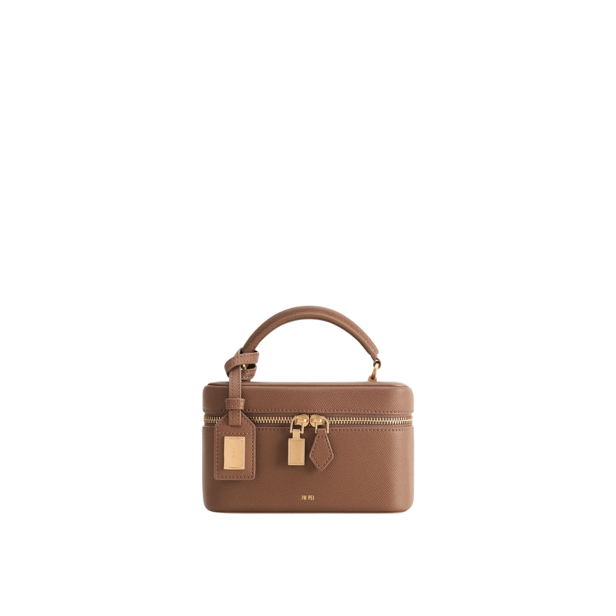 Jw Pei Cleo Box Shape Top Handle Bag Brown