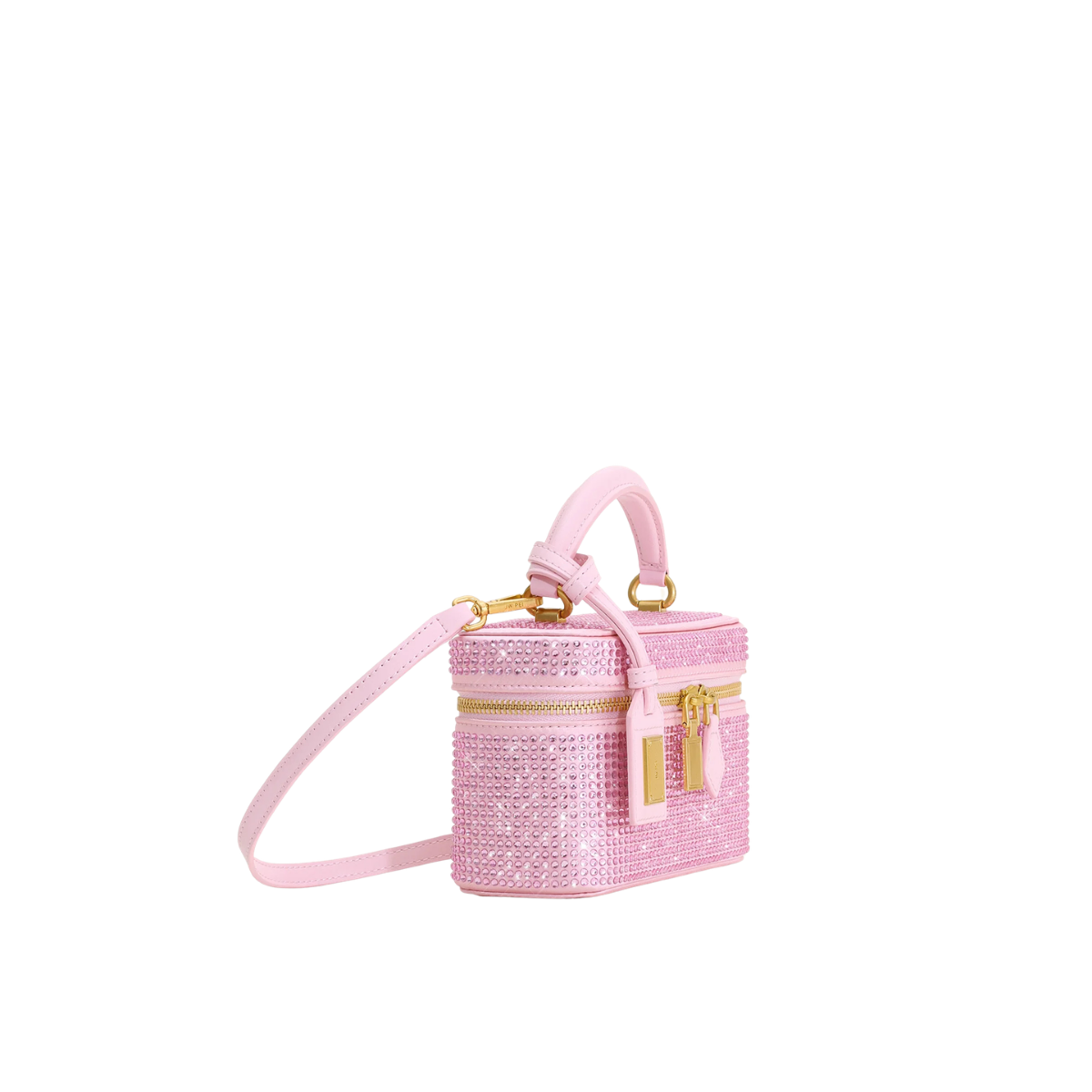 Jw Pei Cleo Artificial Crystal Box Shape Top Handle Bag Pink