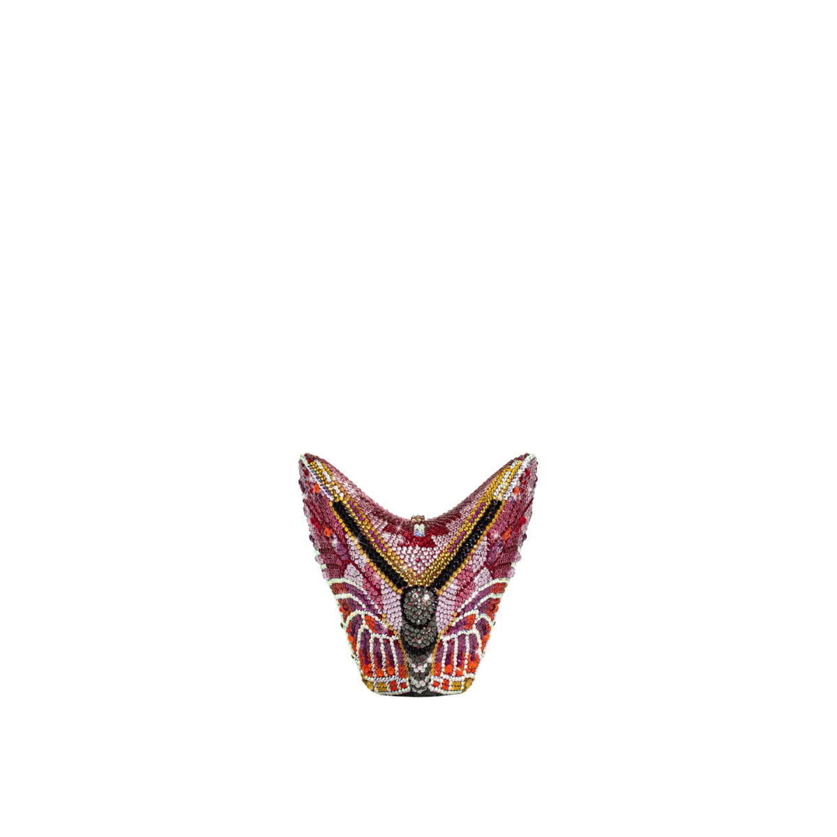 Jw Pei Paisley Crystal Butterfly Clutch Multicolor