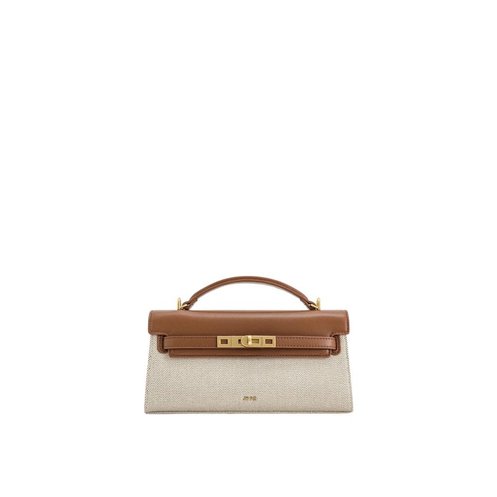 Jw Pei Noor Top Handle Bag Brown Canvas