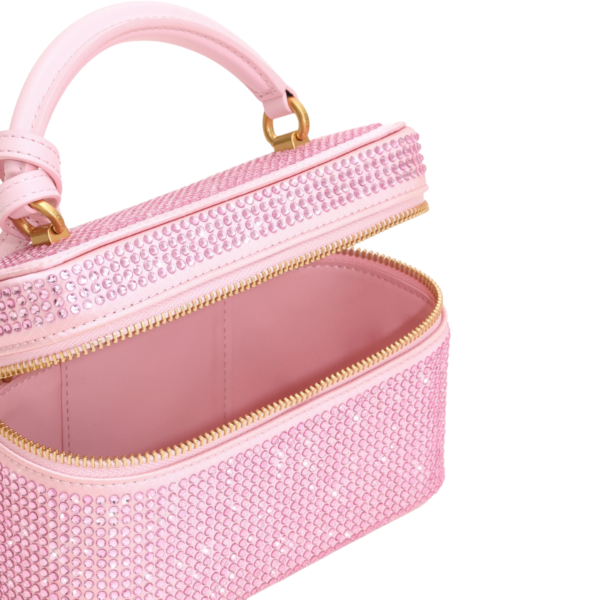 Jw Pei Cleo Artificial Crystal Box Shape Top Handle Bag Pink