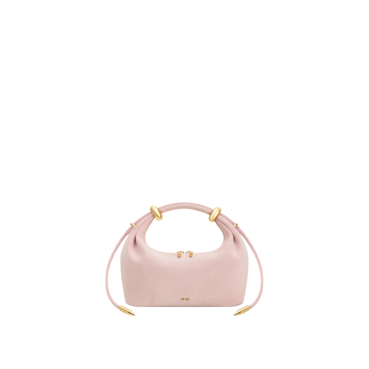 Jw Pei Ellie Faux Suede Metal Ring Embellished Top Handle Bag Pink