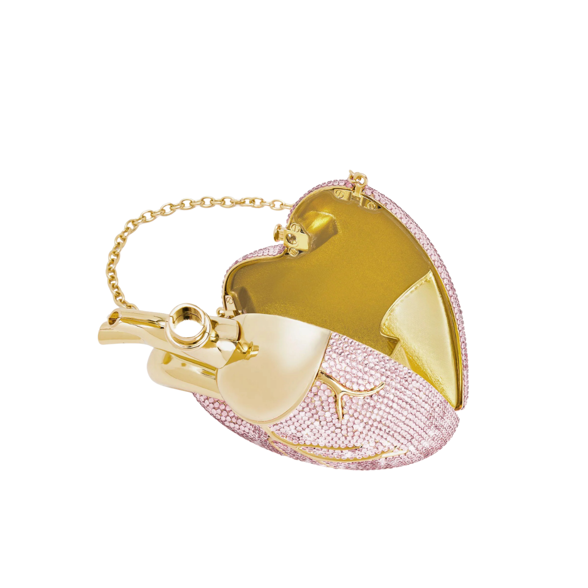Jw Pei Maren Artificial Crystal Heart Shaped Bag Pink