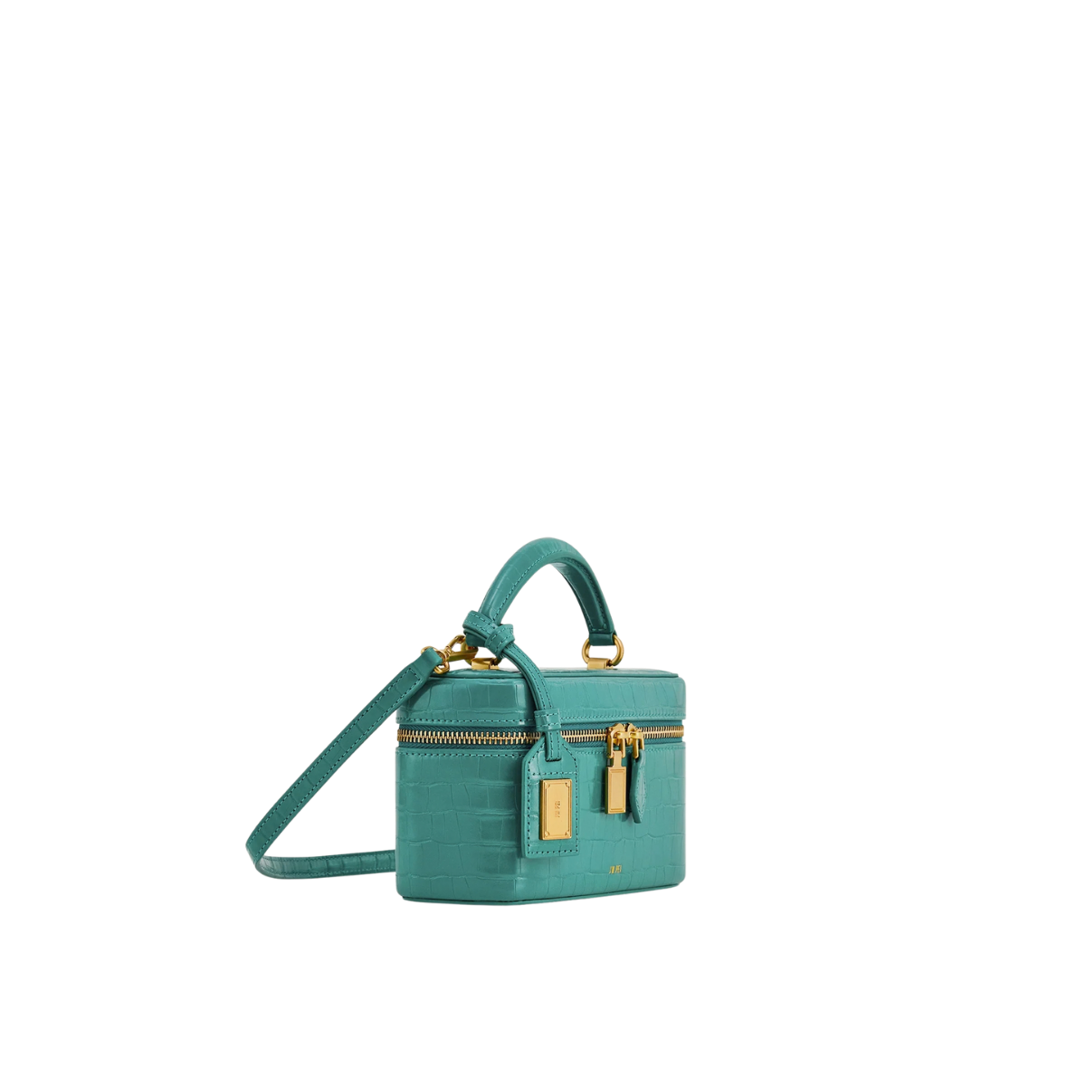 Jw Pei Cleo Box Shape Top Handle Bag Green Croc