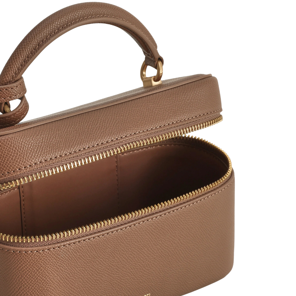 Jw Pei Cleo Box Shape Top Handle Bag Brown