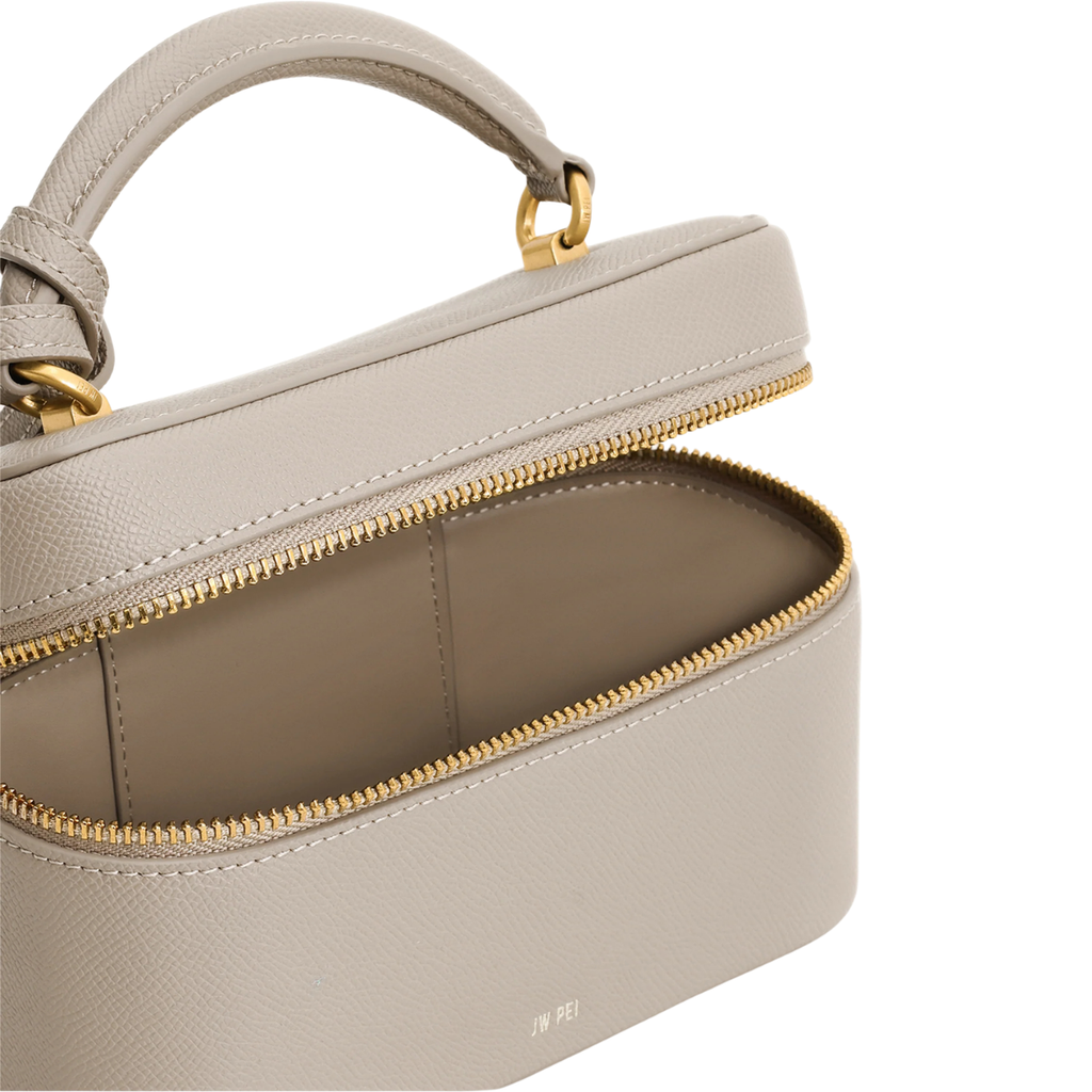 Jw Pei Cleo Box Shape Top Handle Bag Taupe