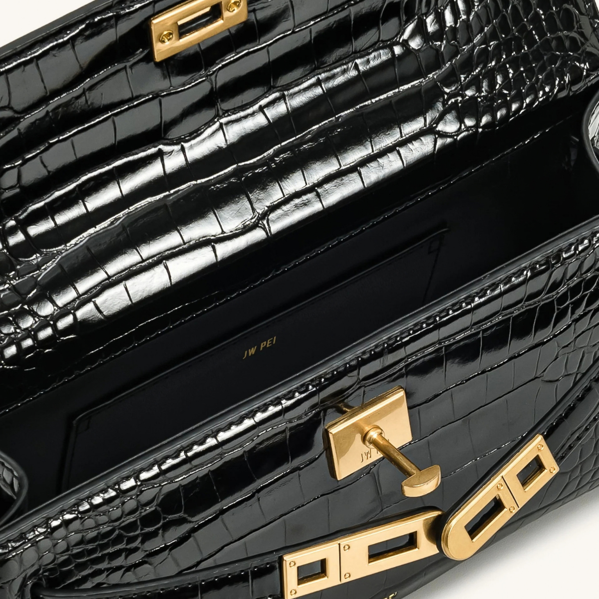 Jw Pei Noor Top Handle Bag Black Croc