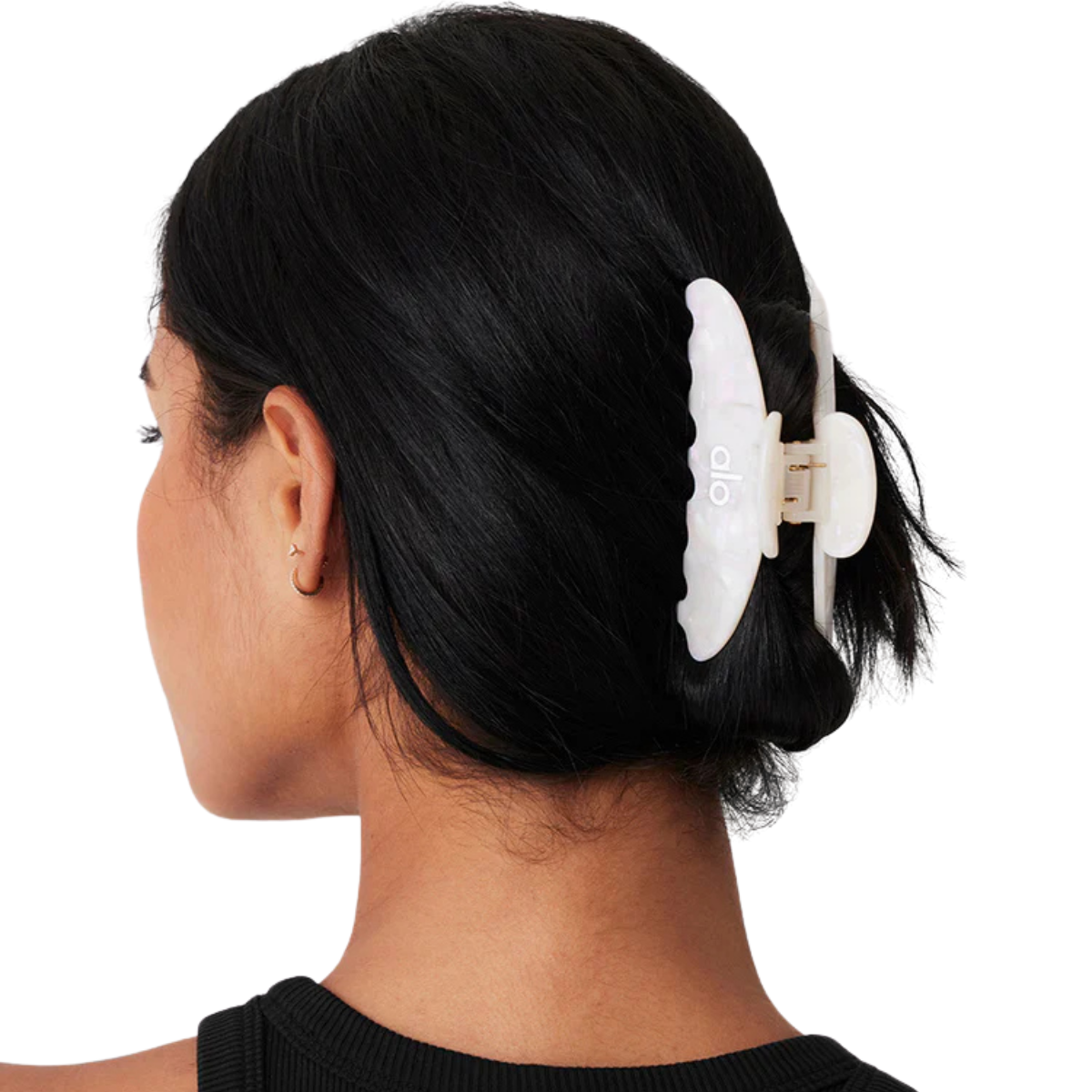 Alo Yoga Women's 90's Claw Clip White Pearl