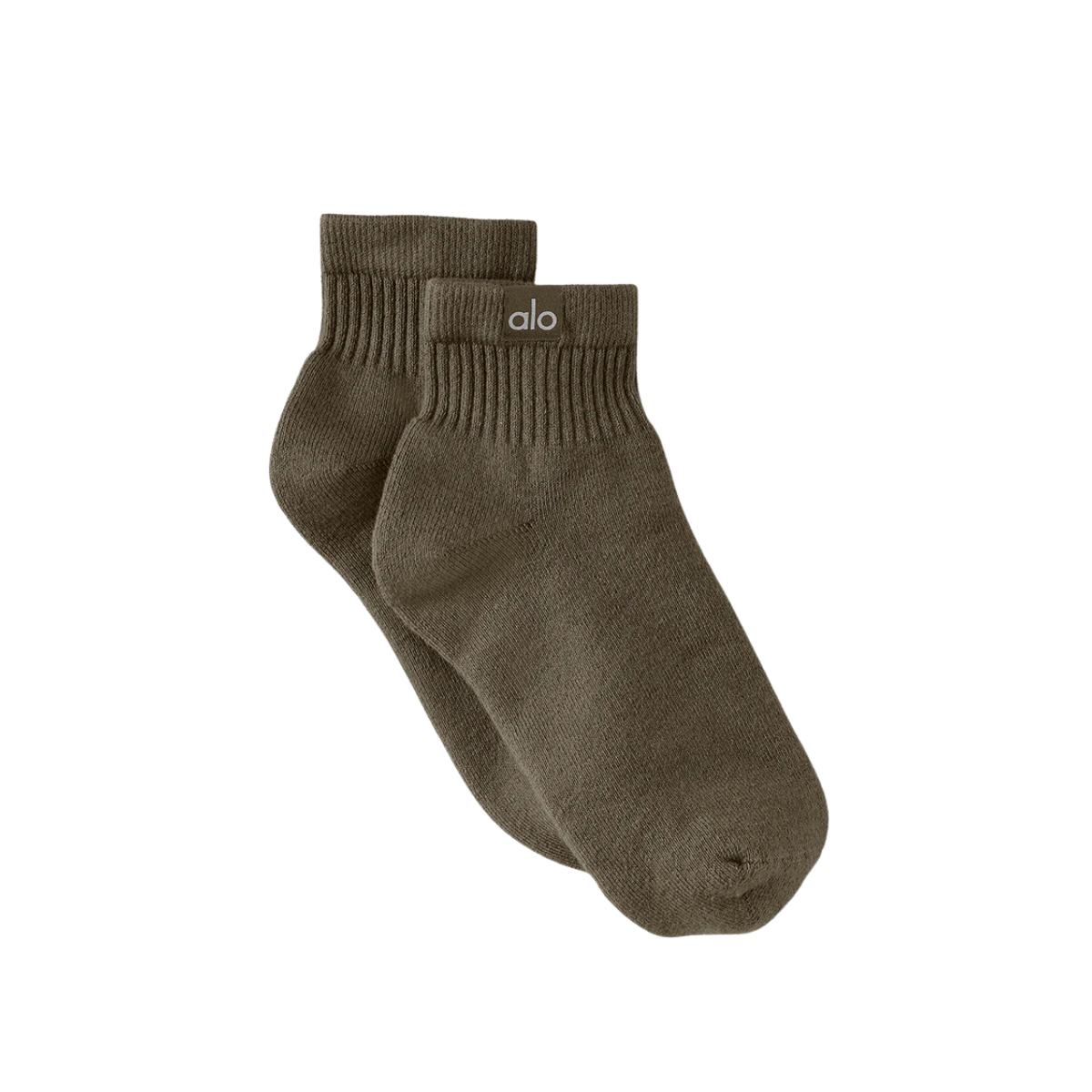 Alo Yoga Quarter Crew Street Olive Tree