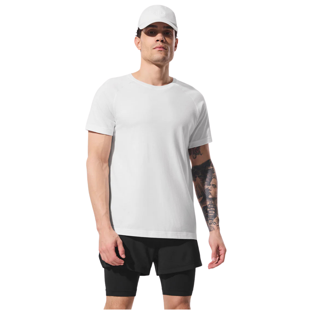 Alo Yoga Triumph Raglan Tee White