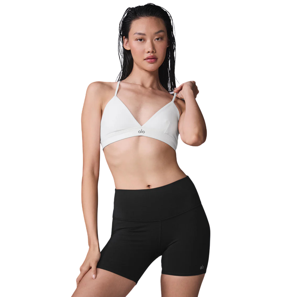 Alo Yoga Women's Splendor Bra White Black