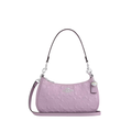 Coach Teri Shoulder Bag In Signature Leather With Heart Charm-Patent Leather Silver Light Violet