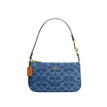 Coach Nolita 19 In Signature Denim Gold Indigo