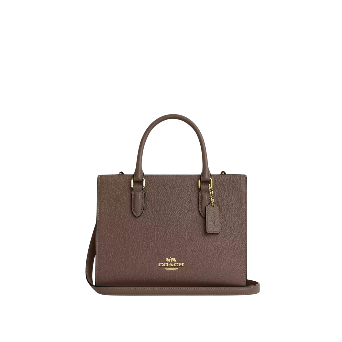 Coach Maggie Small Tote Bag Gold Dark Stone