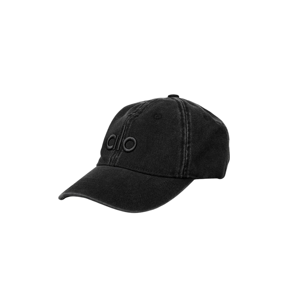 Alo Yoga Washed Off-Duty Cap Vintage Black