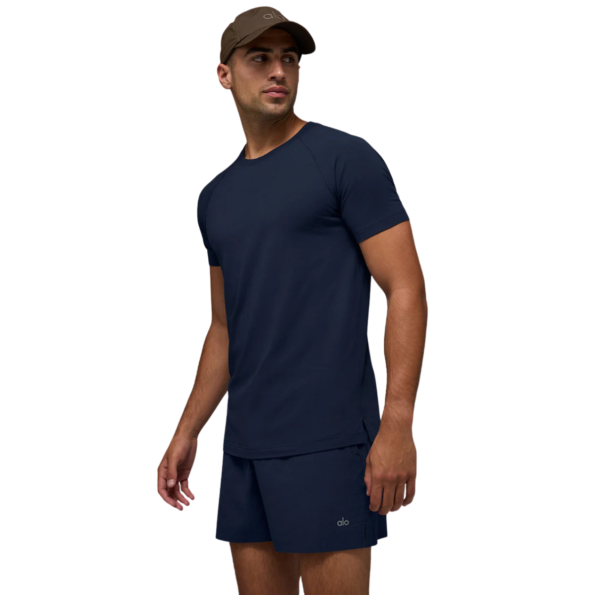 Alo Yoga Vapor Crewneck Short Sleeve Navy