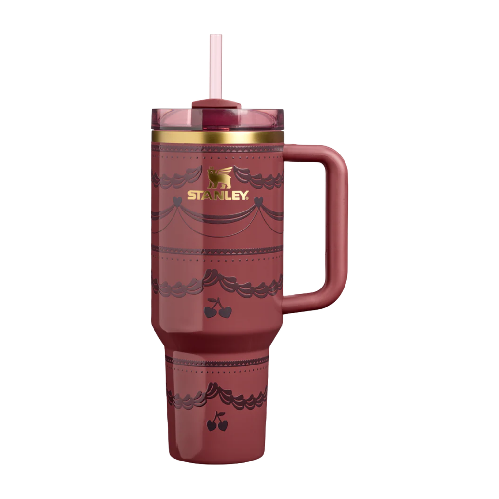 Stanley The Valentine’s Day Quencher H2.0 Flowstate Tumbler | 40 OZ Red Velvet Cake