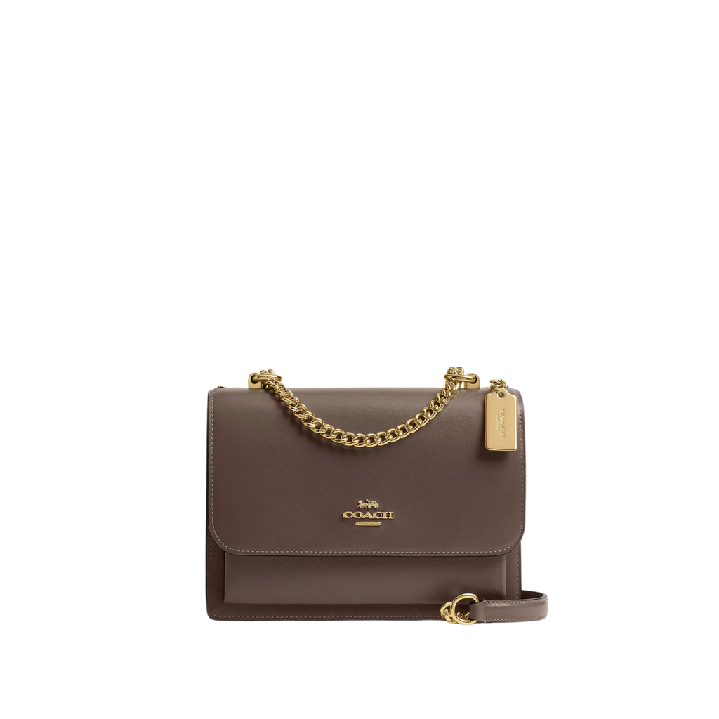 Coach Klare Crossbody Bag Calf Leather Gold Dark Stone