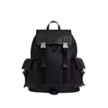 Coach Clark Backpack Pebbled Leather Gunmetal Black