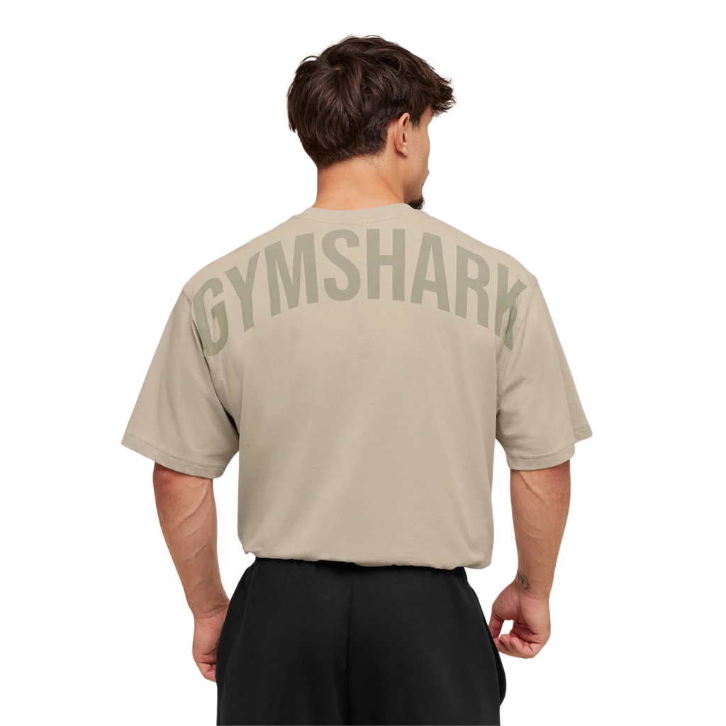 Gymshark Power T-Shirt Mushroom Grey