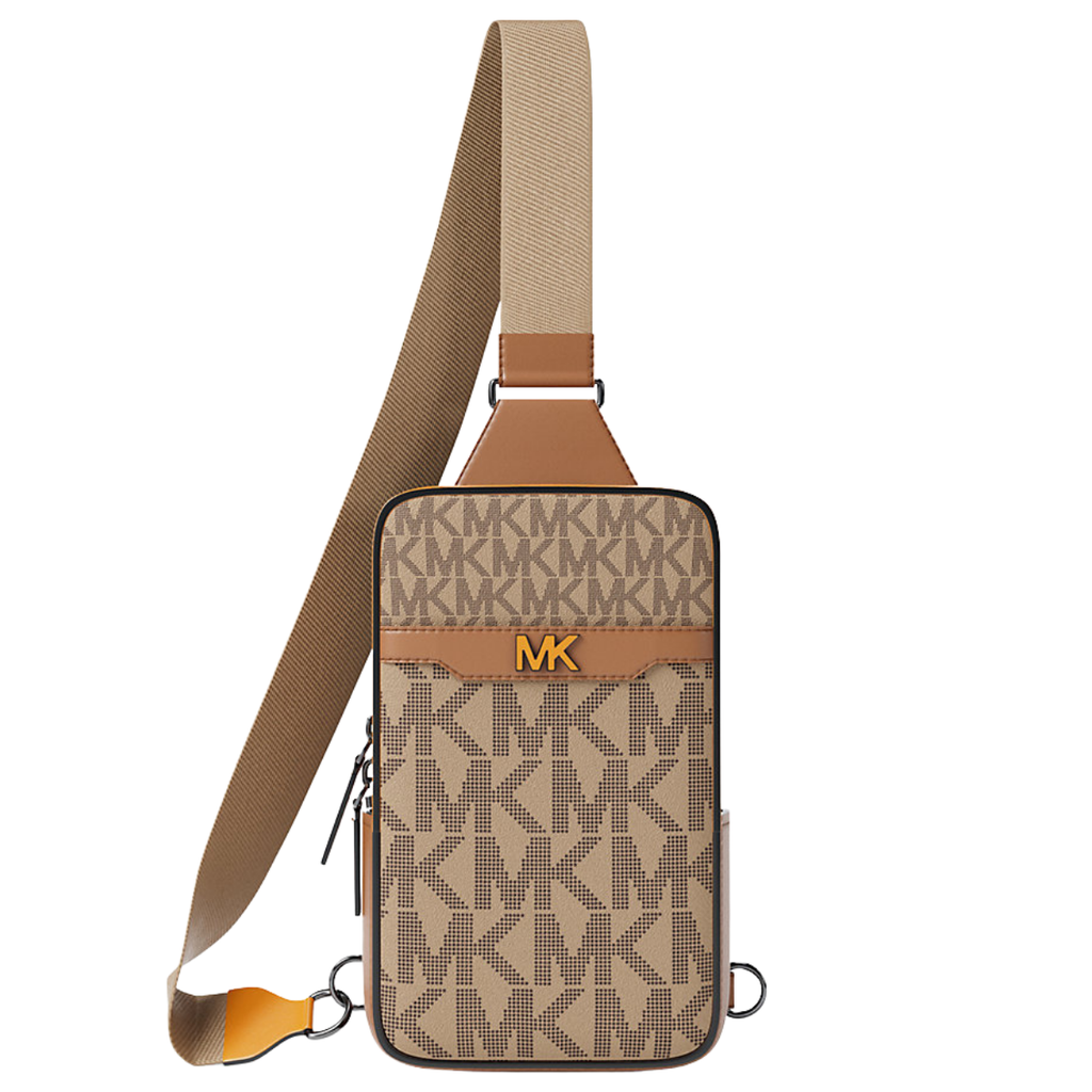 Michael Kors Cooper Small Signature Logo Sling Pack Cml Rorg Mul