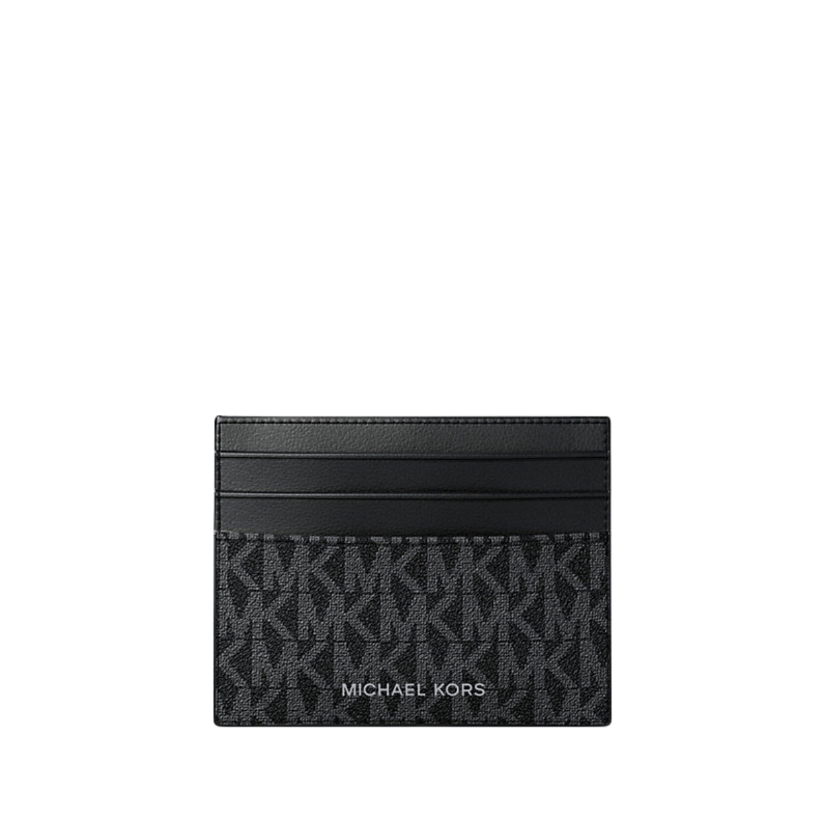 Michael Kors Cooper Signature Logo Card Case Black
