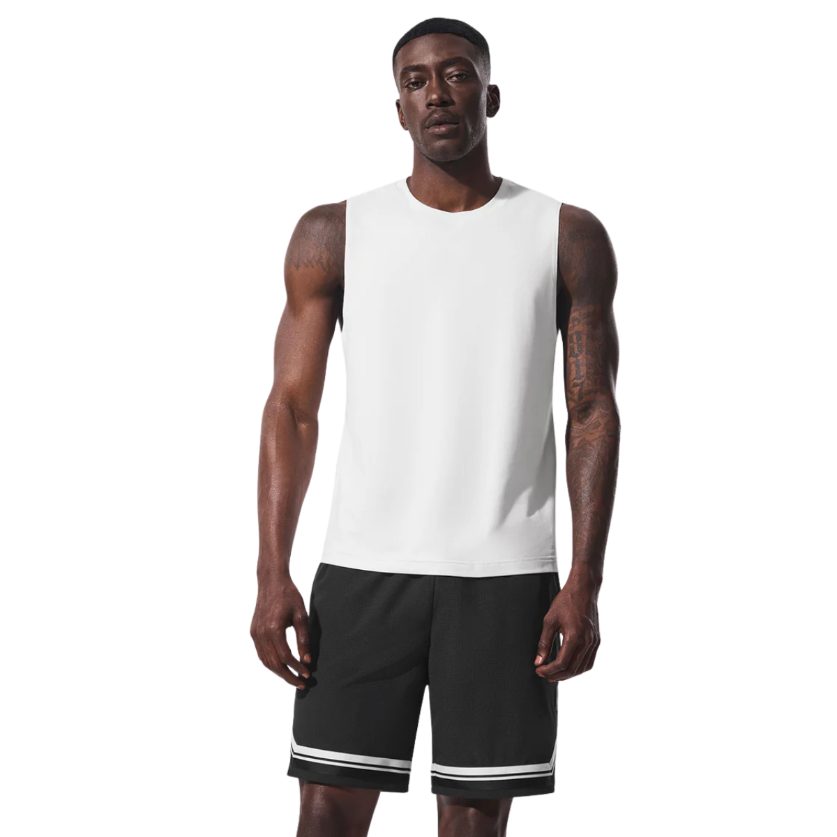 Alo Yoga Conquer Muscle Tank White