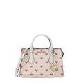 Michael Kors Sheila Small Embellished Signature Logo Satchel Powder Lt Crm Multi