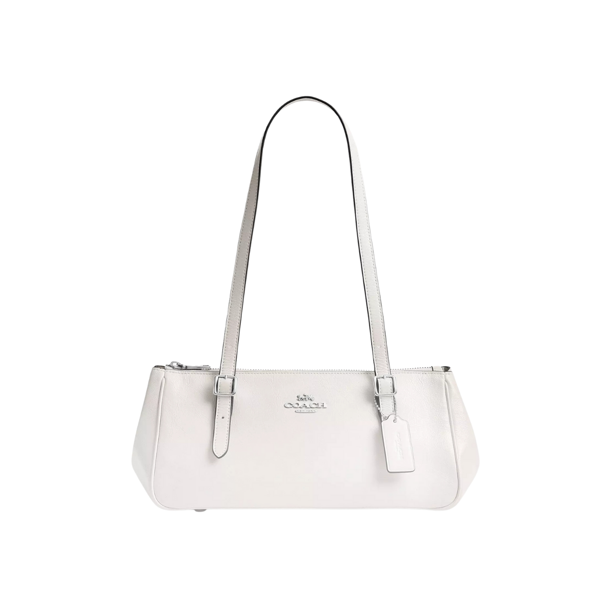 Coach Asher Shoulder Bag Silver Chalk
