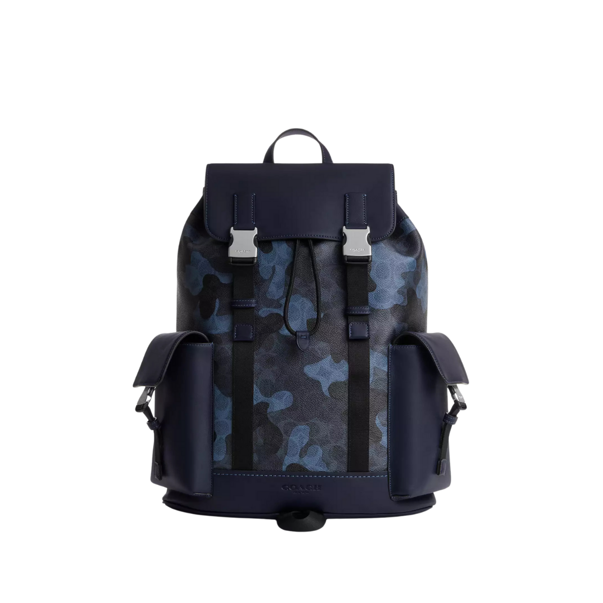 Coach Clark Backpack Signature Camo Print Silver