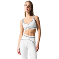 Alo Yoga Women's Airbrush Heart Throb Bra White Black