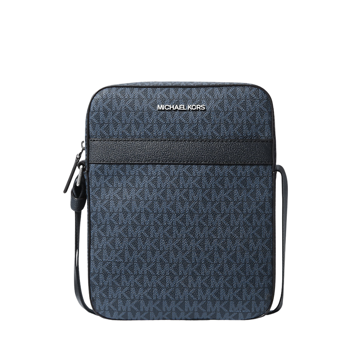 Michael Kors Cooper Signature Logo Flight Bag Admrl Plblue