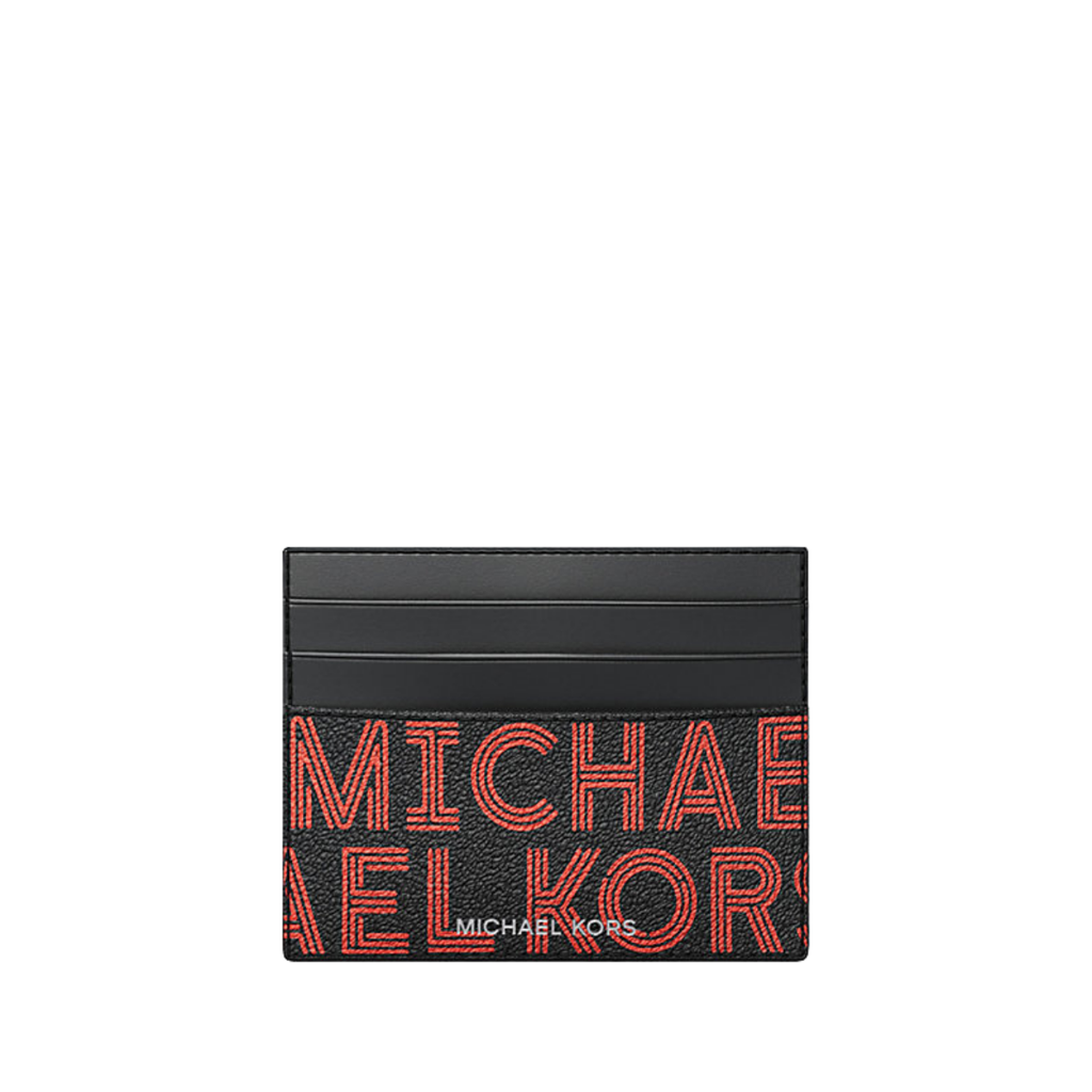 Michael Kors Cooper Graphic Logo Card Case Bright Red