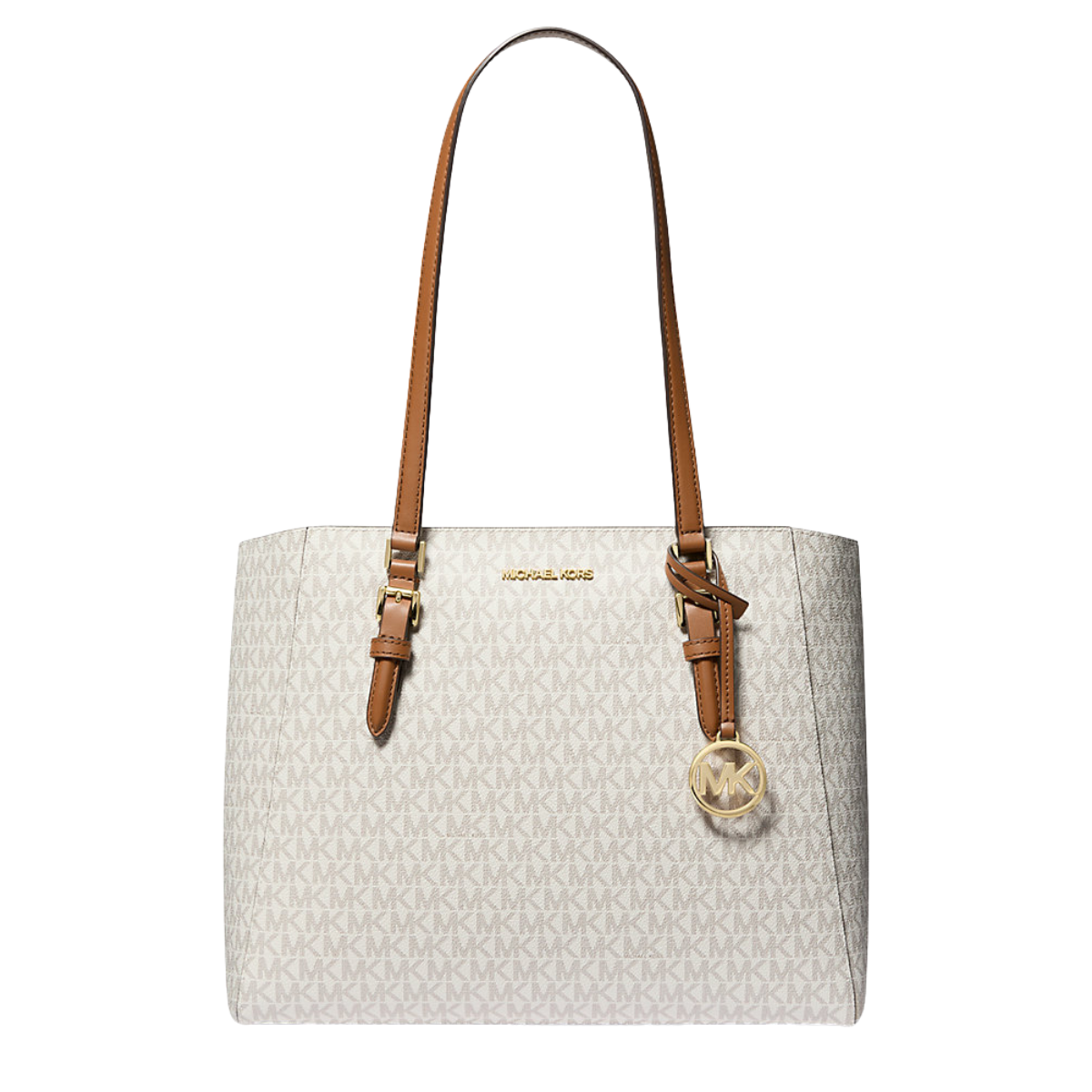 Michael Kors Charlotte Large 3-in-1 Signature Logo Tote Bag Vanilla